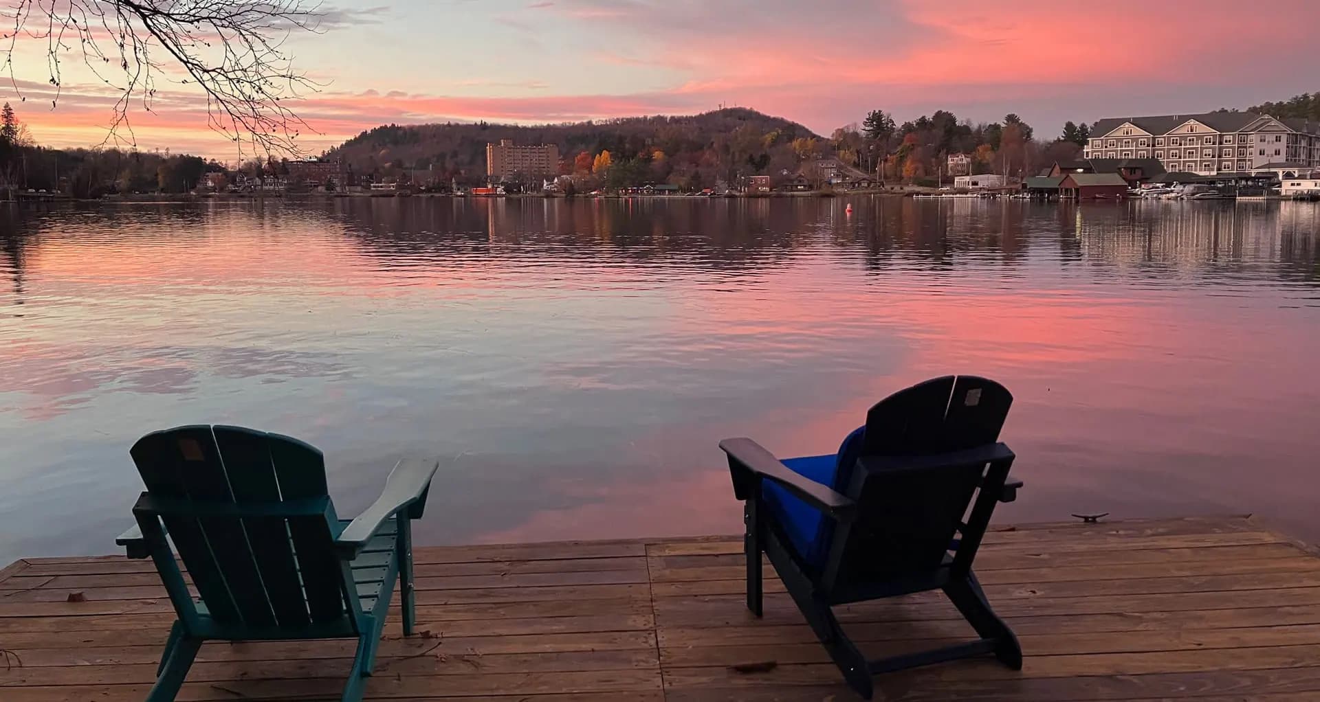 Sunset over Lake Flower