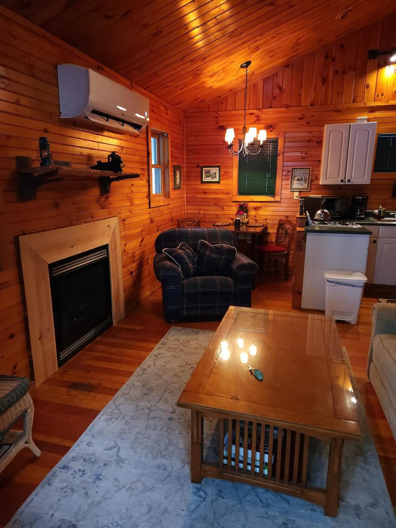 The living room at Colden Lodge