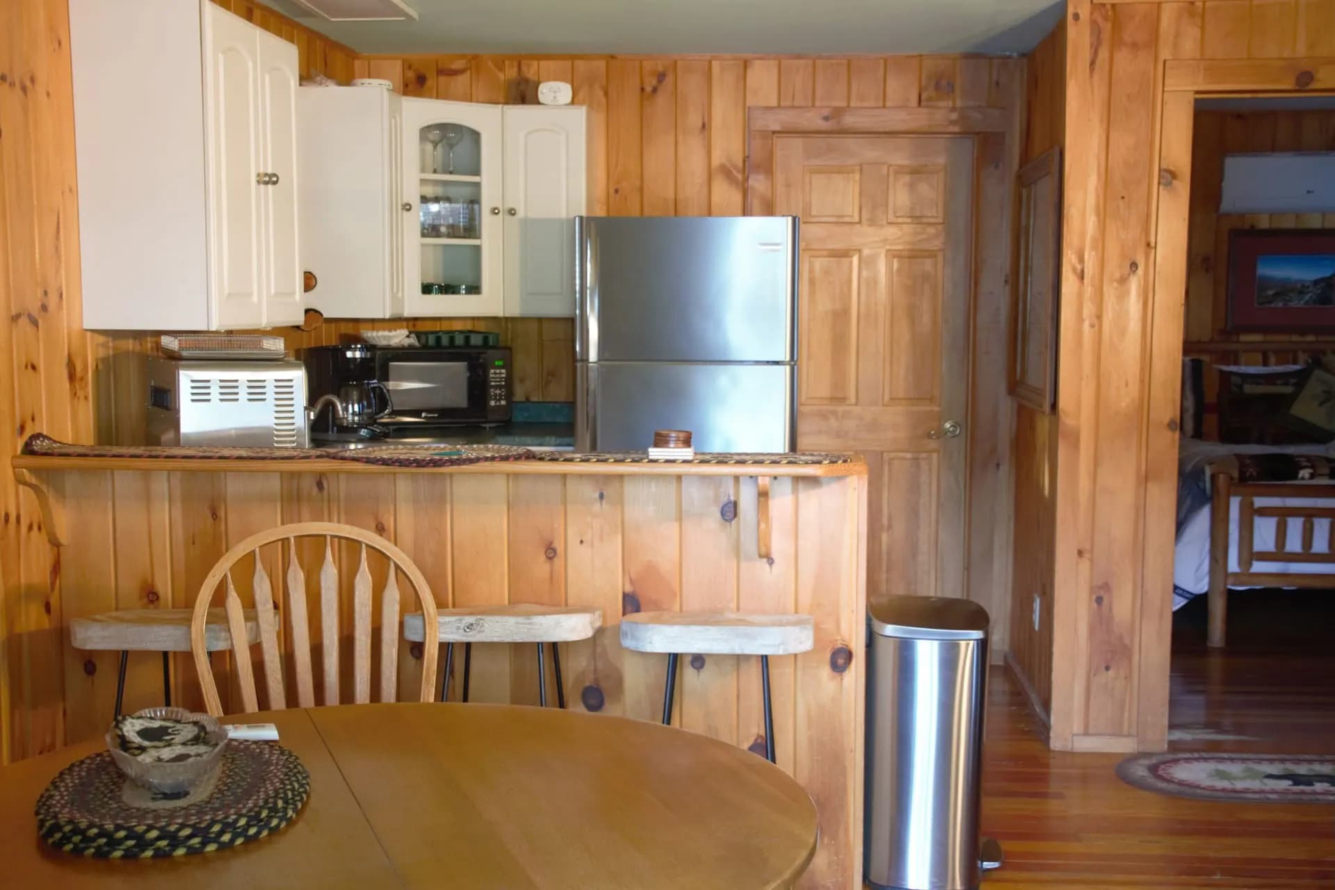 Tamarac kitchen at Colden Lodge